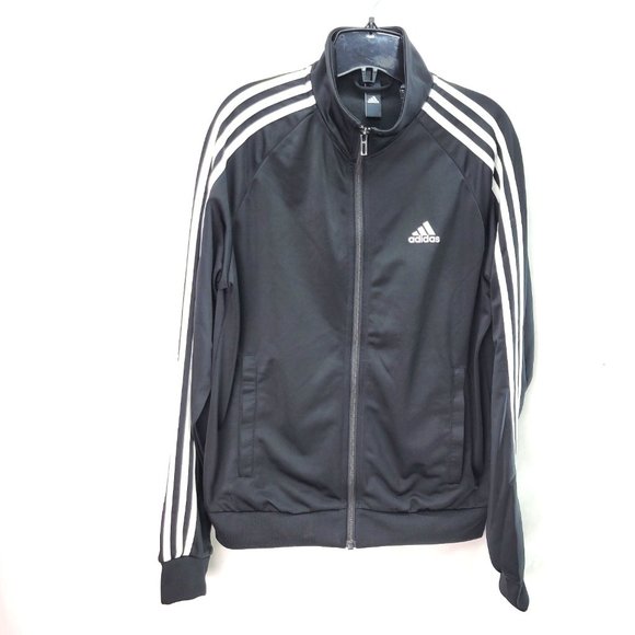 Adidas Men's Zip-Up Light Jacket Black/White - Small - Picture 1 of 6